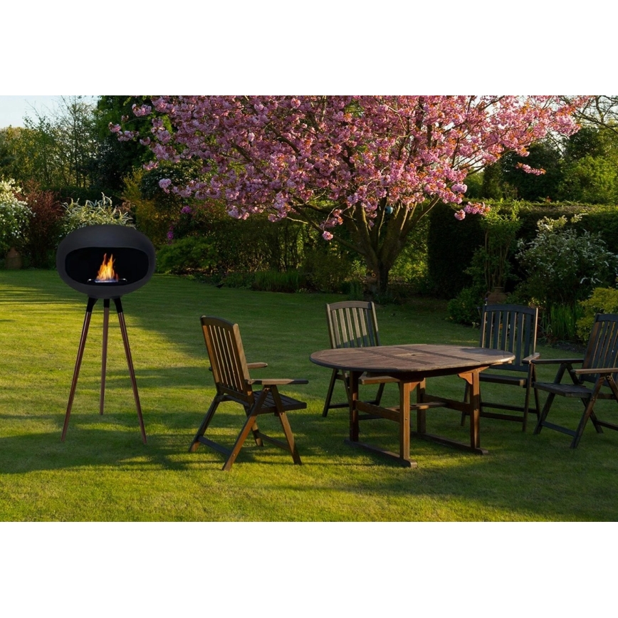 Биокамина TOKIO 45x100 cm 2 kW черна