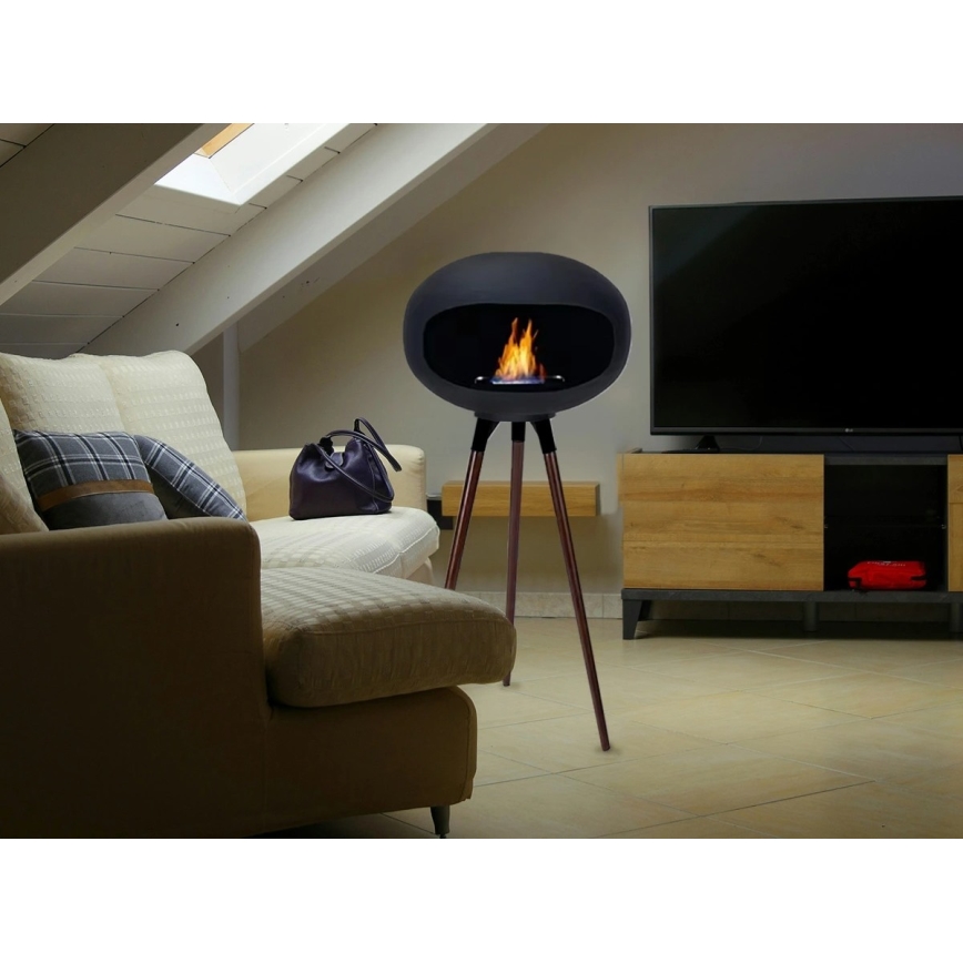 Биокамина TOKIO 45x100 cm 2 kW черна