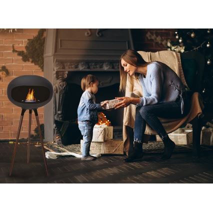 Биокамина TOKIO 45x100 cm 2 kW черна