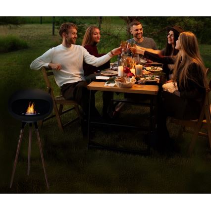 Биокамина TOKIO 45x100 cm 2 kW черна