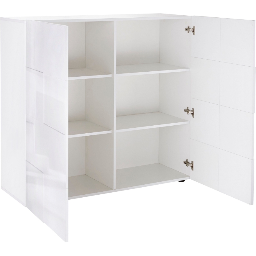 Бял комод SERIAN