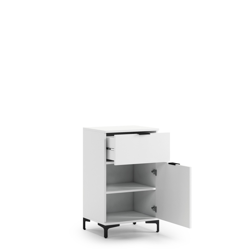 Шкаф с чекмедже LORA бял