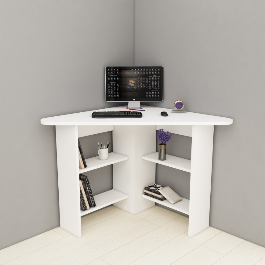 Бюро CORNER 73,8x80 см бял