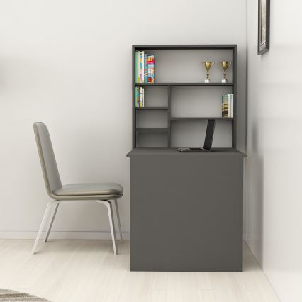 Бюро с рафт SEDIR 154,2x90 cм антрацит