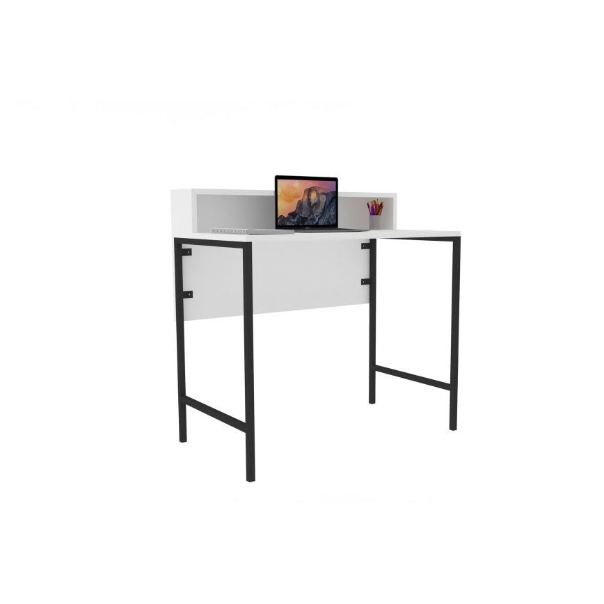 Бюро USO 90,8x90 cм бяло/черно