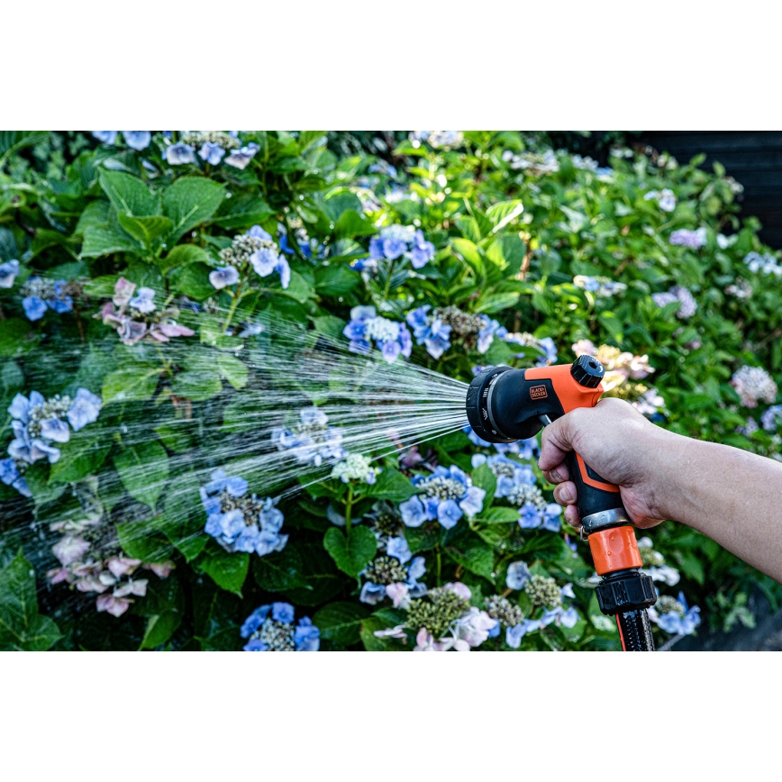 BLACK+DECKER - Пистолет за поливане с 3 конектори