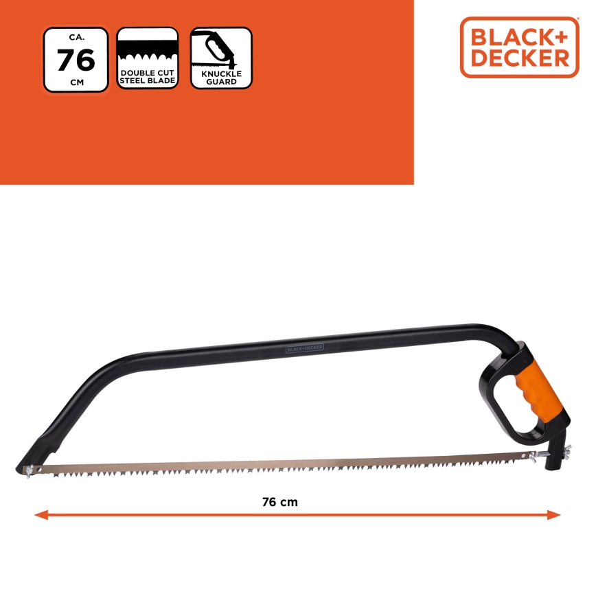 BLACK+DECKER - Рамков трион 76 см