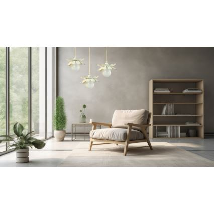 Bohemia-Design - Пендел на кабел 1xE27/60W/230V кремав