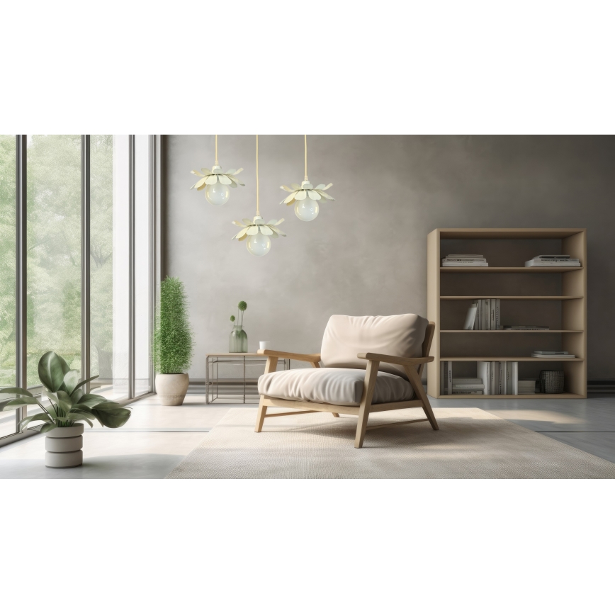 Bohemia-Design - Пендел на кабел 1xE27/60W/230V кремав