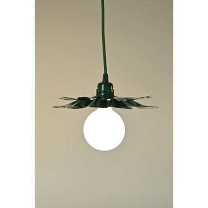Bohemia-Design - Подвесен полилей на кабел 1xE27/60W/230V, зелен