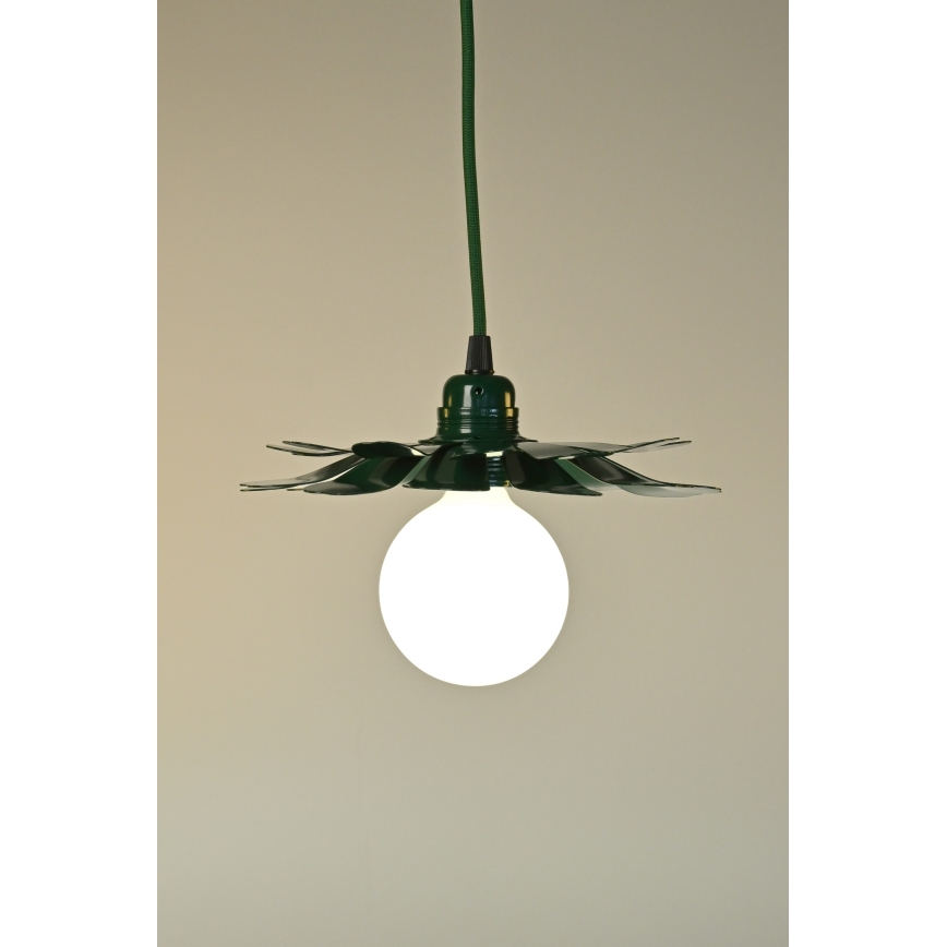 Bohemia-Design - Подвесен полилей на кабел 1xE27/60W/230V, зелен