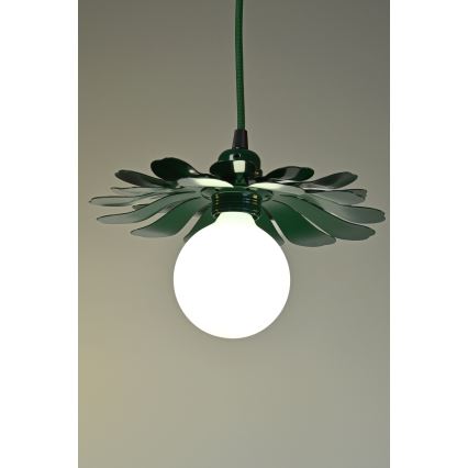 Bohemia-Design - Подвесен полилей на кабел 1xE27/60W/230V, зелен