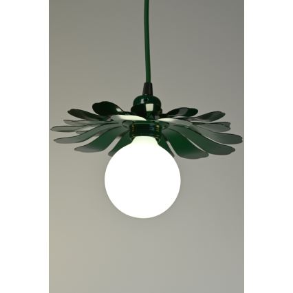 Bohemia-Design - Подвесен полилей на кабел 1xE27/60W/230V, зелен