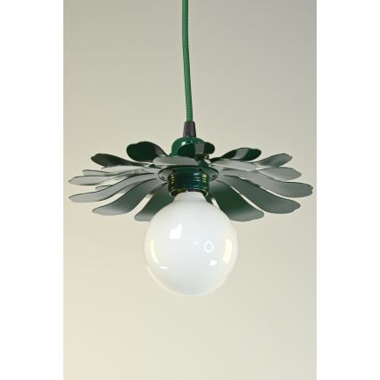 Bohemia-Design - Подвесен полилей на кабел 1xE27/60W/230V, зелен