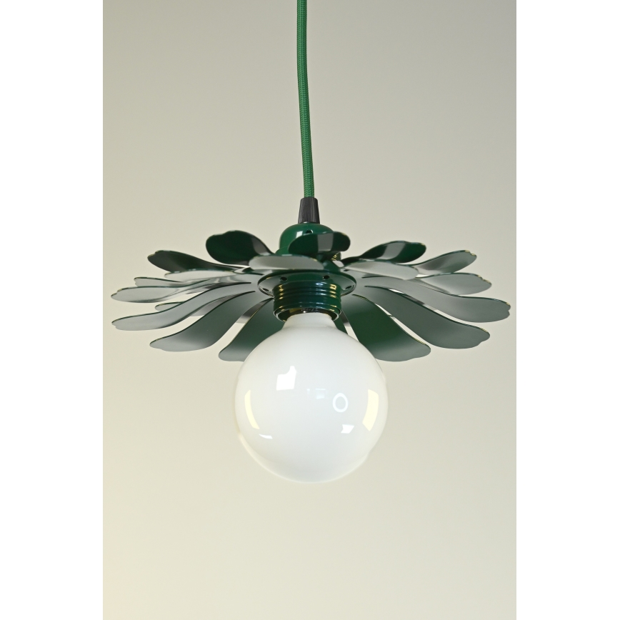 Bohemia-Design - Подвесен полилей на кабел 1xE27/60W/230V, зелен