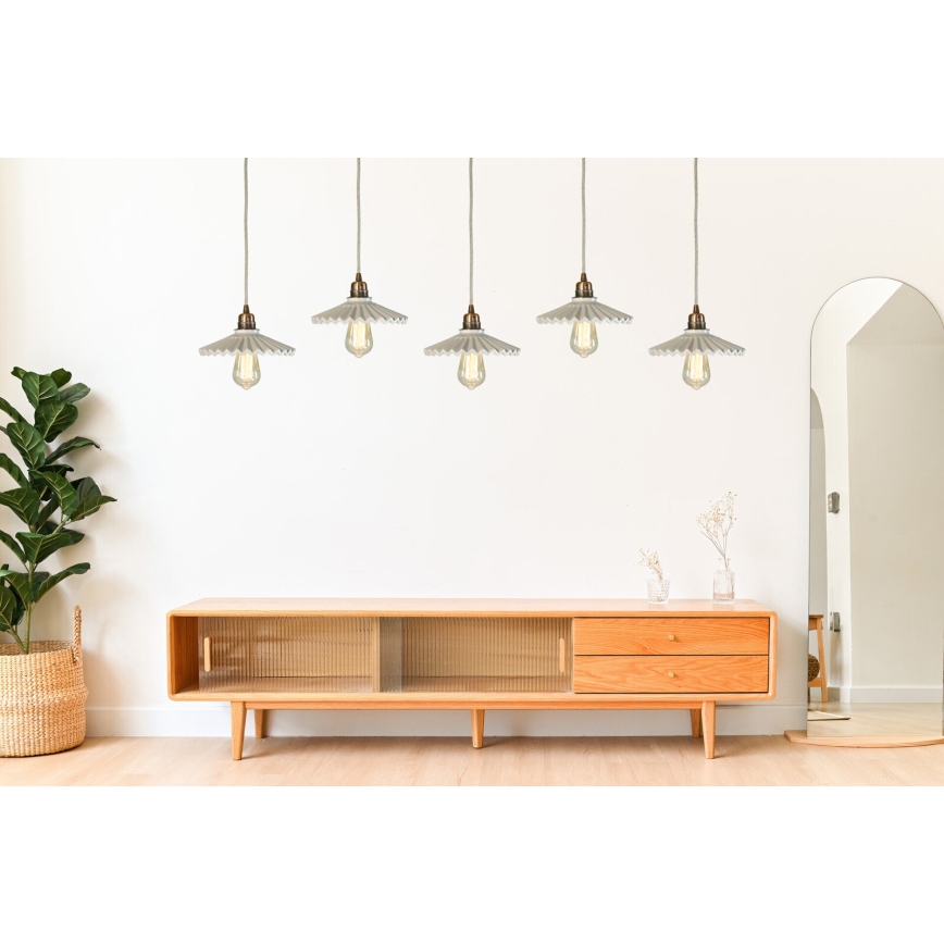 Bohemia-Design - Порцеланов полилей на кабел 1xE27/60W/230V