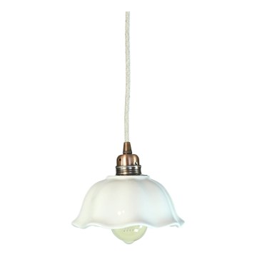 Bohemia-Design - Порцеланов висящ полилей на кабел 1xE27/60W/230V