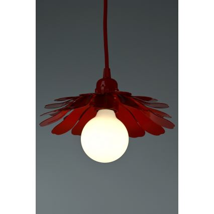 Bohemia-Design - Висяща лампа на кабел 1xE27/60W/230V червена