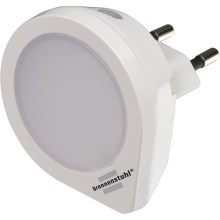 Brennenstuhl - LED Лампа за ориентация за контакт със сензор LED/0,2W/230V