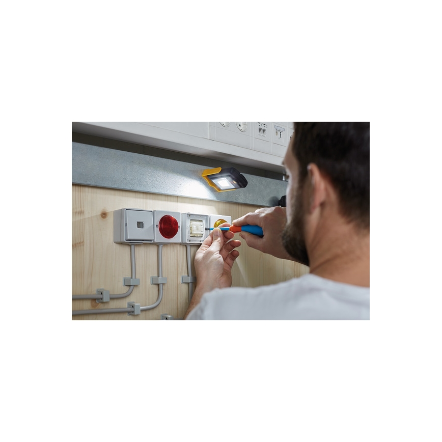Brennenstuhl - LED Работно фенерче LED/3xAAA оранжево