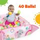 Bright Starts - Бебешко одеялце за игра 5в1 YOUR WAY BALL PLAY розово