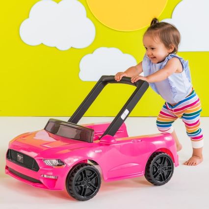 Bright Starts - Детска проходилка 3 в 1 FORD MUSTANG, розова