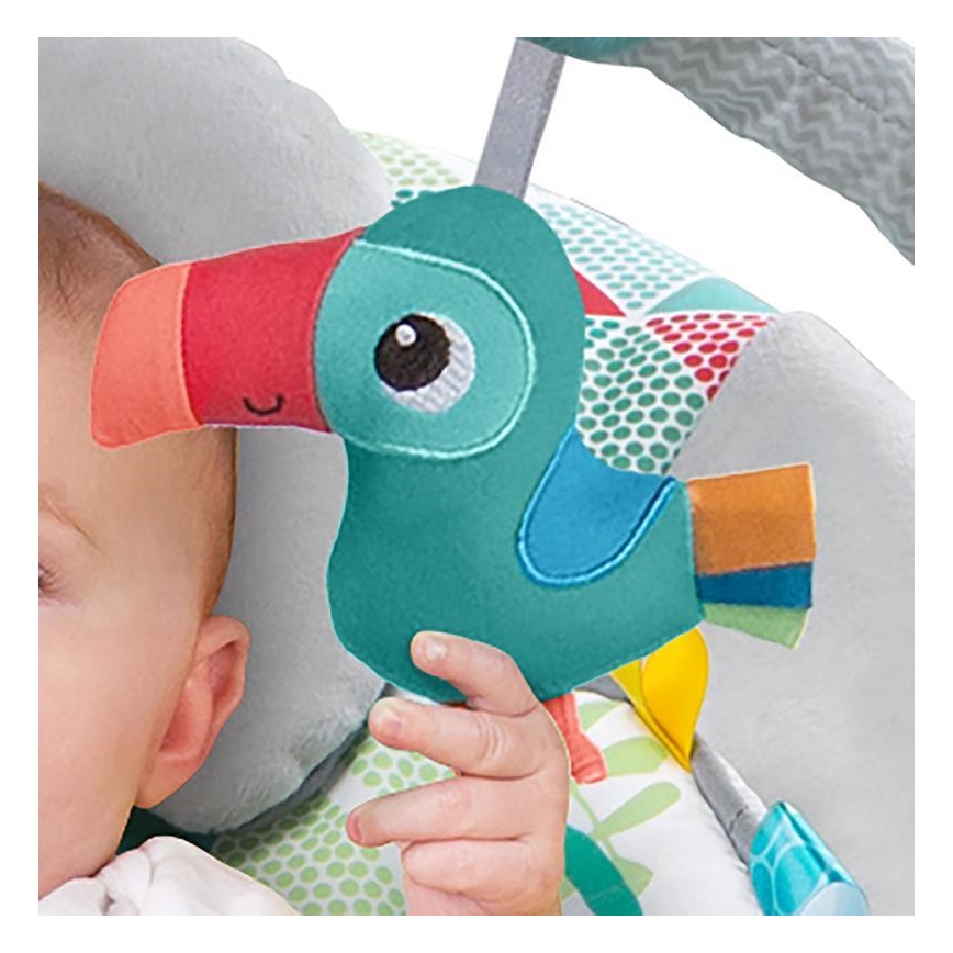 Bright Starts - Детски вибриращ шезлонг с мелодия TOUCAN TANGO