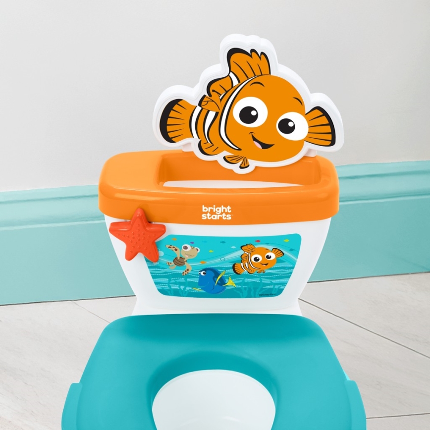 Bright Starts - Детско гърне с звук MY SIZE Finding Nemo 2xAAA