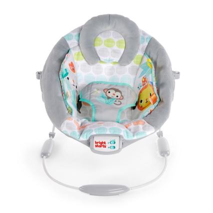 Bright Starts - Вибриращ бебешки шезлонг с мелодия WHIMSICAL WILD 3xLR14
