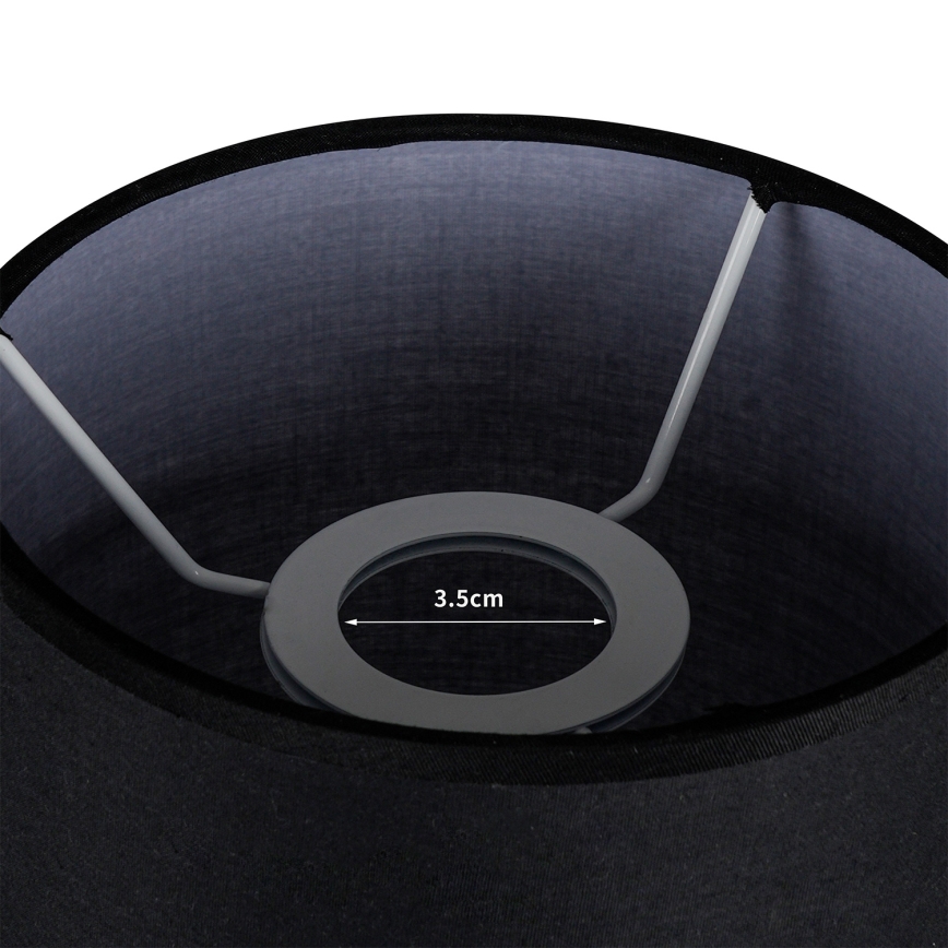 Brilagi - Абажур за настолна лампа TABLON E27 с диаметър 14 см, черен