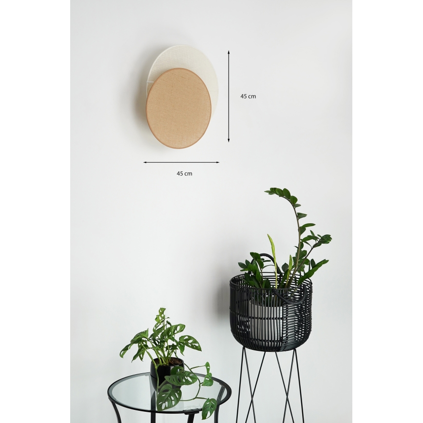 Brilagi - Аплик CIRCLES 1xE27/15W/230V 45x45 см бежов/кремав