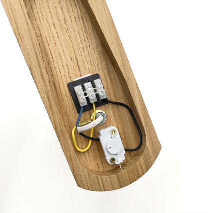 Brilagi - Аплик COTTAGE 1xG9/40W/230V дъб/бял