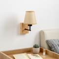 Brilagi - Аплик NUBILA WOOD 1xE27/25W/230V дъб/светлокафяво