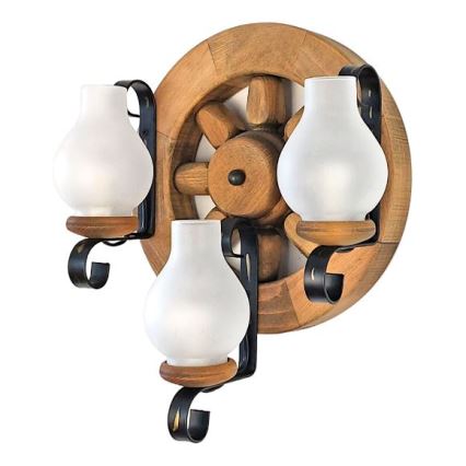 Brilagi - Аплик ROATA APLICA 3xE14/40W/230V бук