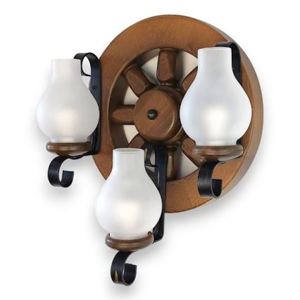 Brilagi - Аплик ROATA APLICA 3xE14/40W/230V бук/орех