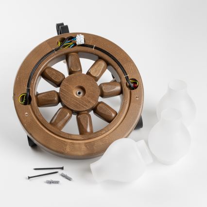 Brilagi - Аплик ROATA APLICA 3xE14/40W/230V бук/орех