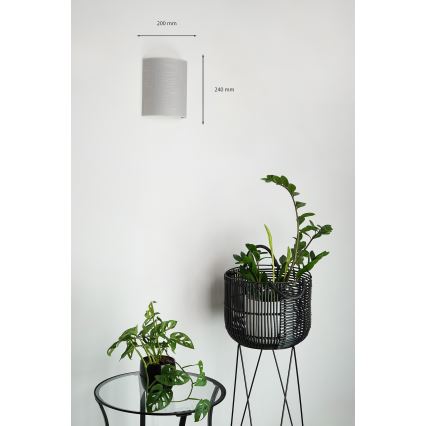 Brilagi - Аплик SEMI 1xE27/15W/230V Ø 20 см сив