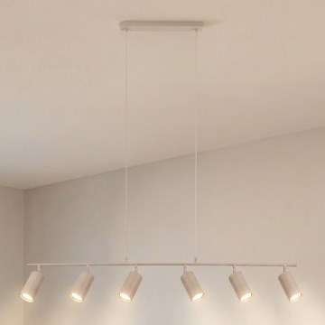 Brilagi - Бежов полилей на кабел SELE 6xGU10/30W/230V