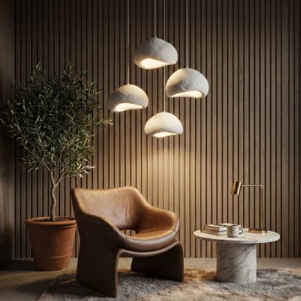 Brilagi - Бял полилей на кабел LOVAL, 4xE27/40W/230V, Ø 95 см