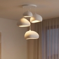 BRILAGI - Бял полилей на кабел WABI SABI, 4xE27/40W/230V, Ø 95 см
