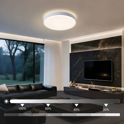 Brilagi - Димируемо LED таванно осветително тяло CORVO LED/72W/230V 3000-6000K бяло Ø 50 см + дистанционно управление