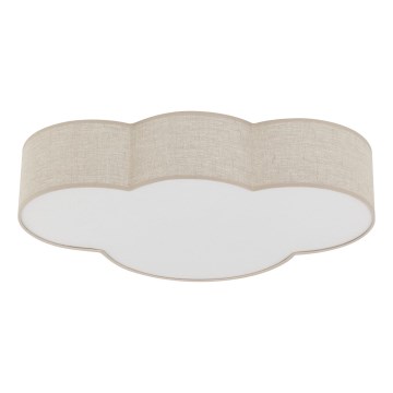 Brilagi - Детско таванно осветително тяло NIMBUS LINEN 4xE27/15W/230V бежово