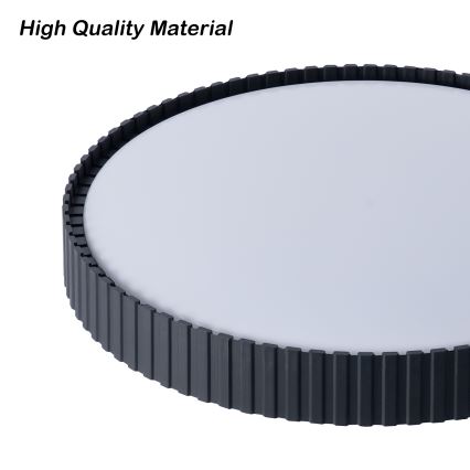 Brilagi - Димируемо LED таванно осветително тяло CORVO LED/54W/230V 3000–6000K черно Ø 40 см + дистанционно управление