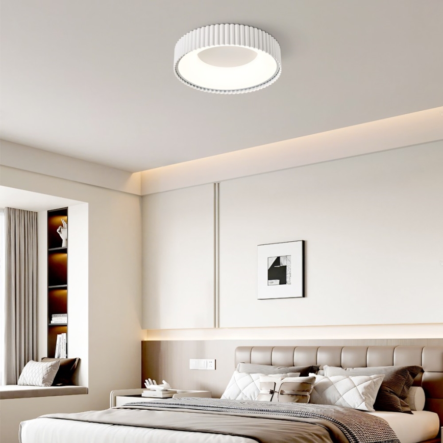 Brilagi - LED плафон FALCON MODERN LED/30W/230V 3000-6000K 40 cm бял с функция за димиране + дистанционно управление