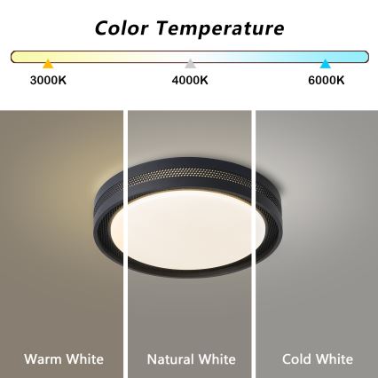 Brilagi - Димируемо LED таванно осветително тяло KREON LED/54W/230V 3000-6000K бяло Ø 38 см + дистанционно управление