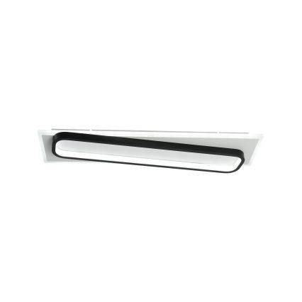 Brilagi - LED димируемо таванно осветително тяло OUTLINE LED/52W/230V 3000-6000K 15x60 cm бяло/черно + дистанционно управление