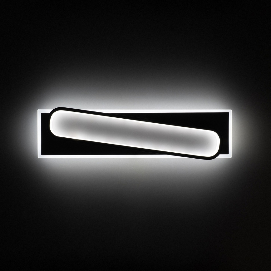 Brilagi - LED димируемо таванно осветително тяло OUTLINE LED/52W/230V 3000-6000K 15x60 cm бяло/черно + дистанционно управление