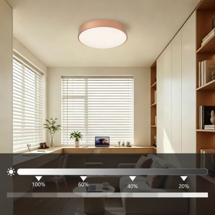 Brilagi - Димируем LED плафон POOL LED/48W/230V 3000–6000K Ø 40 см бронзов + дистанционно управление
