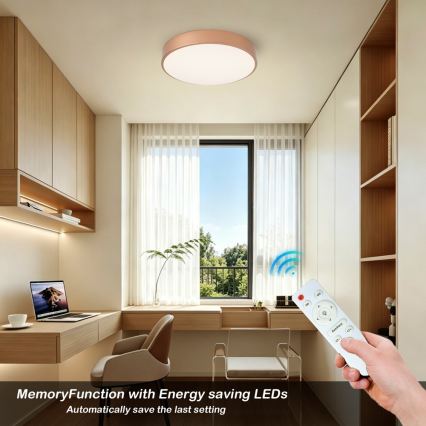 Brilagi - Димируем LED плафон POOL LED/48W/230V 3000–6000K Ø 40 см бронзов + дистанционно управление