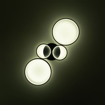 Brilagi - димируемо LED таванно осветително тяло RINGO LED/34W/230V 3000-6000K 28x78 cm черно + дистанционно управление